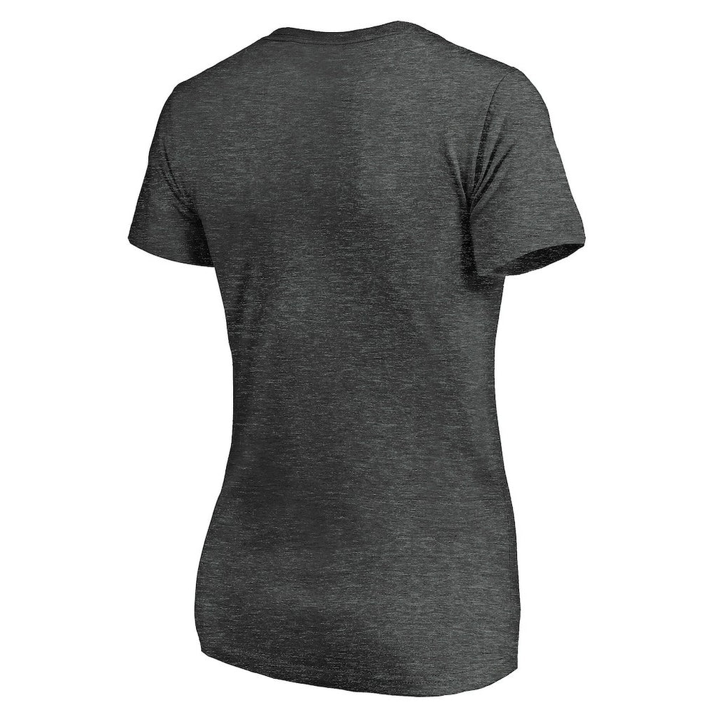 Los Angeles Chargers Women's Victory Arch V-Neck T-Shirt Heathered Gray
