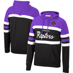 Toronto Raptors Head Coach Pullover Hoodie Purple/Black | Mitchell & Ness discount