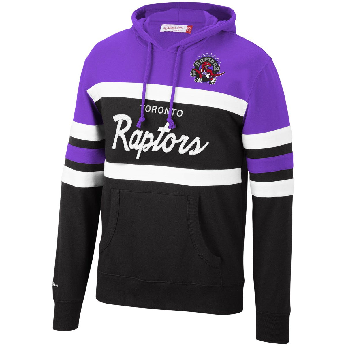 Toronto Raptors Head Coach Pullover Hoodie Purple/Black | Mitchell & Ness discount