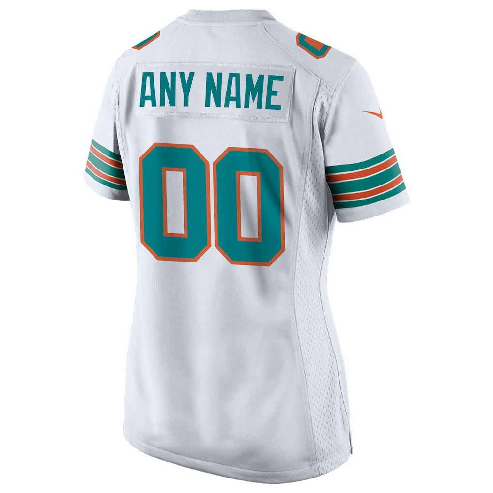 Nike Miami Dolphins Women's Alternate Custom Game Jersey White
