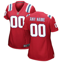 Nike New England Patriots Women's Alternate Custom Jersey Red