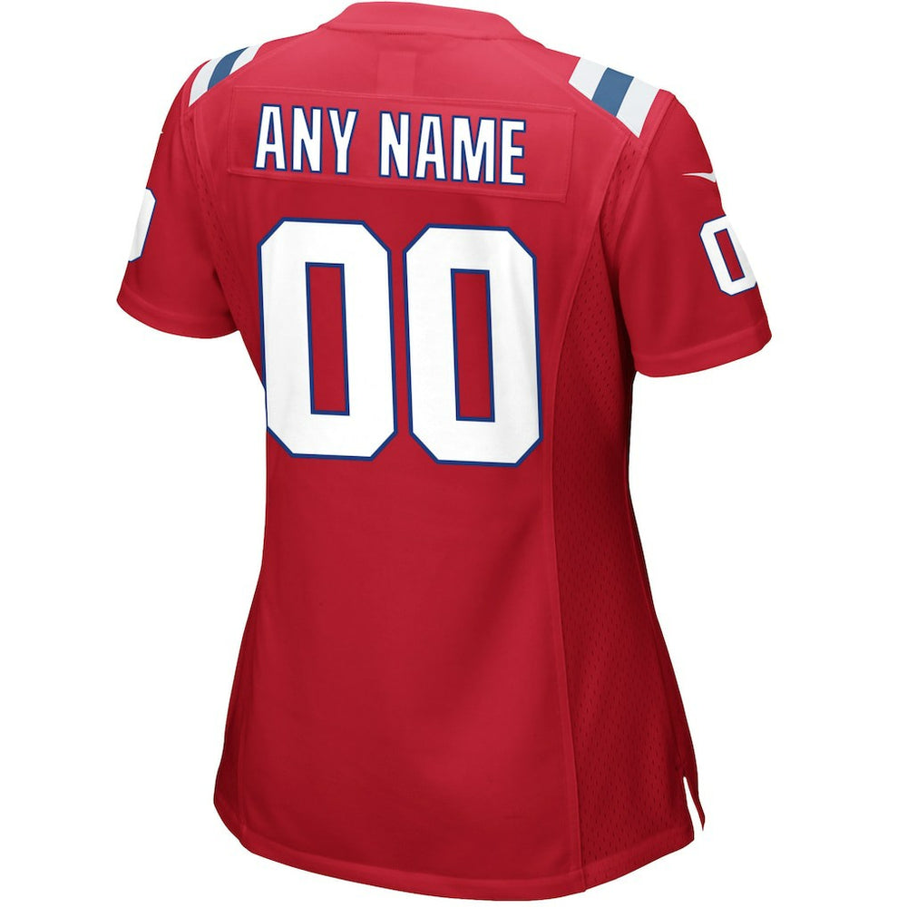 Nike New England Patriots Women's Alternate Custom Jersey Red