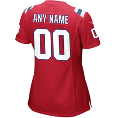 Nike New England Patriots Women's Alternate Custom Jersey Red