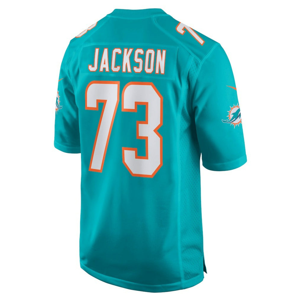 Nike Austin Jackson Miami Dolphins Game Jersey Aqua