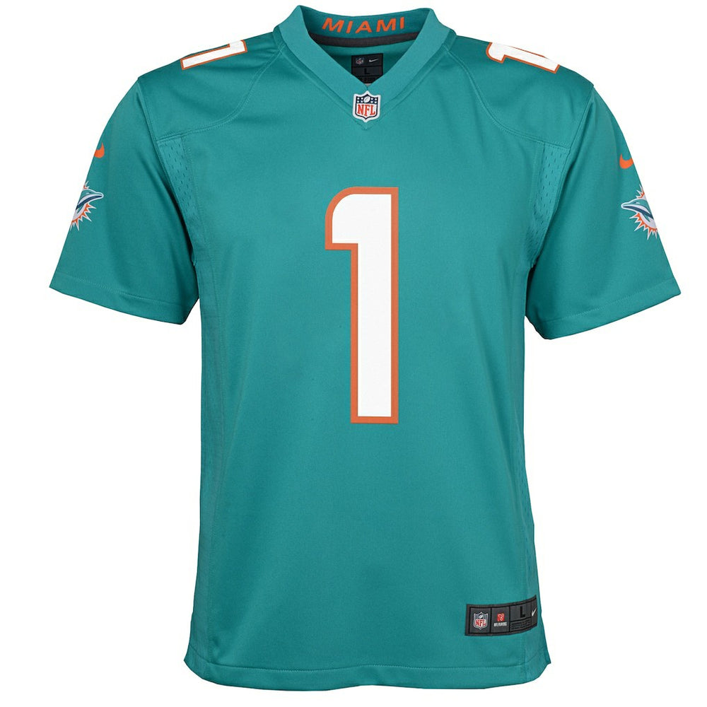 Nike Tua Tagovailoa Miami Dolphins Youth Game Jersey Aqua