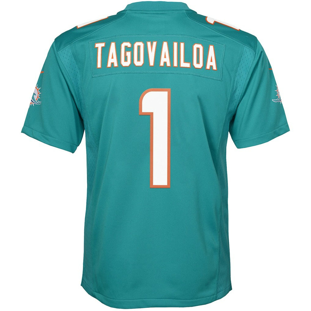 Nike Tua Tagovailoa Miami Dolphins Youth Game Jersey Aqua