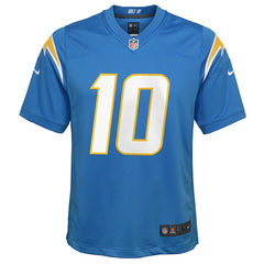 Nike Justin Herbert Los Angeles Chargers Youth Game Jersey Powder Blue