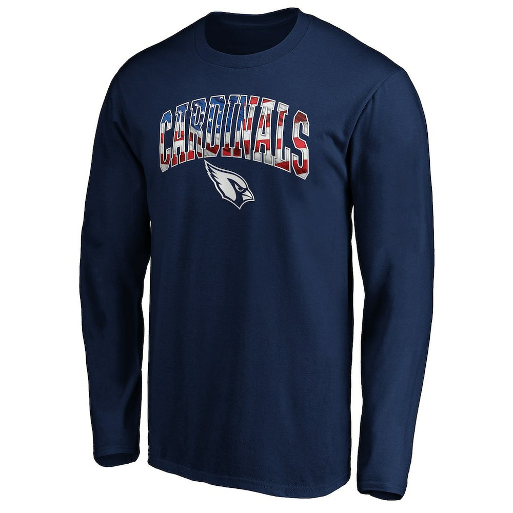 Arizona Cardinals Banner Wave Long Sleeve T-Shirt Navy