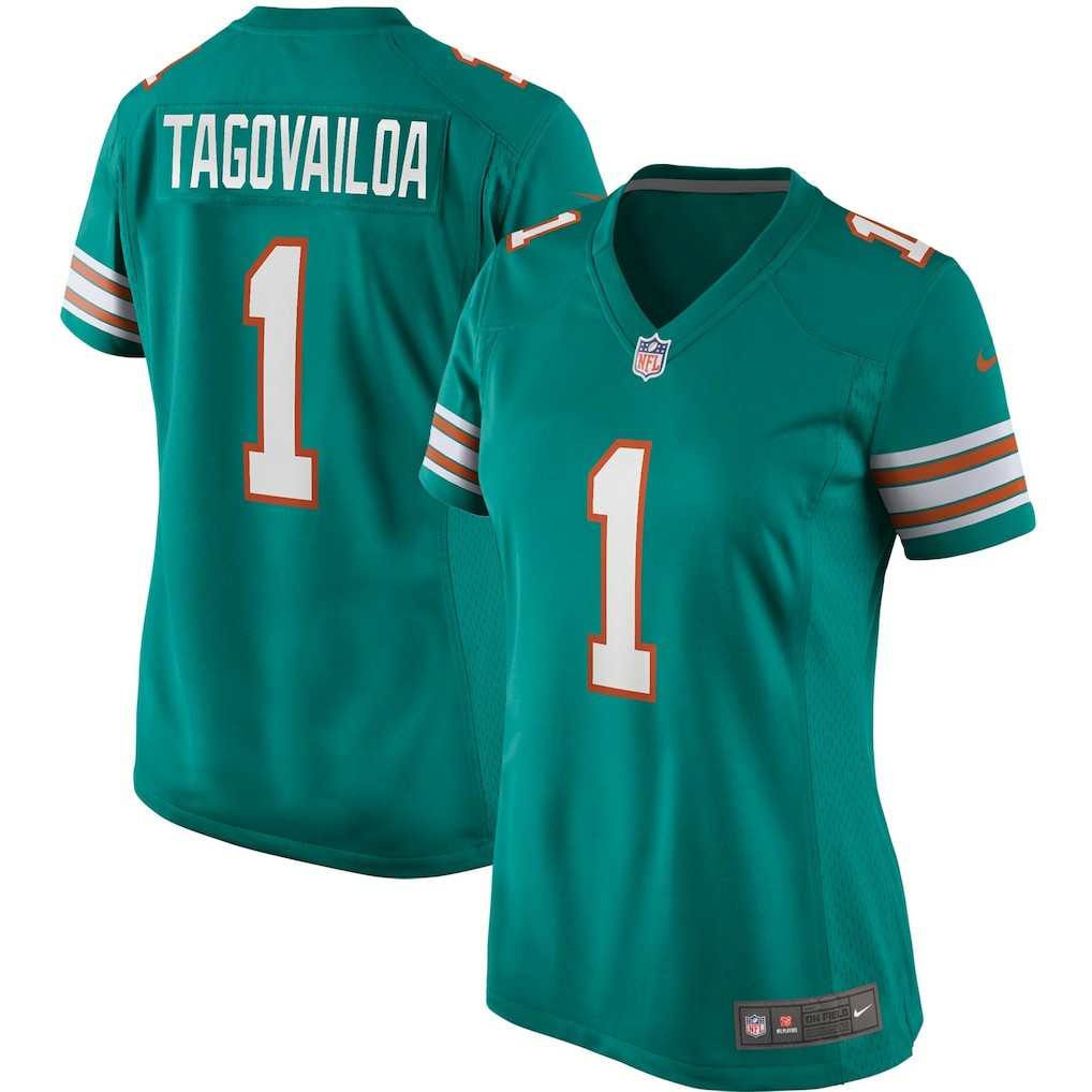 Nike Tua Tagovailoa Miami Dolphins Women's Alternate Game Jersey Aqua