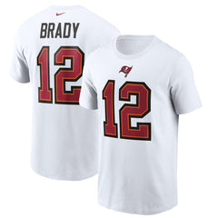 Nike Tom Brady Tampa Bay Buccaneers Name & Number T-Shirt White
