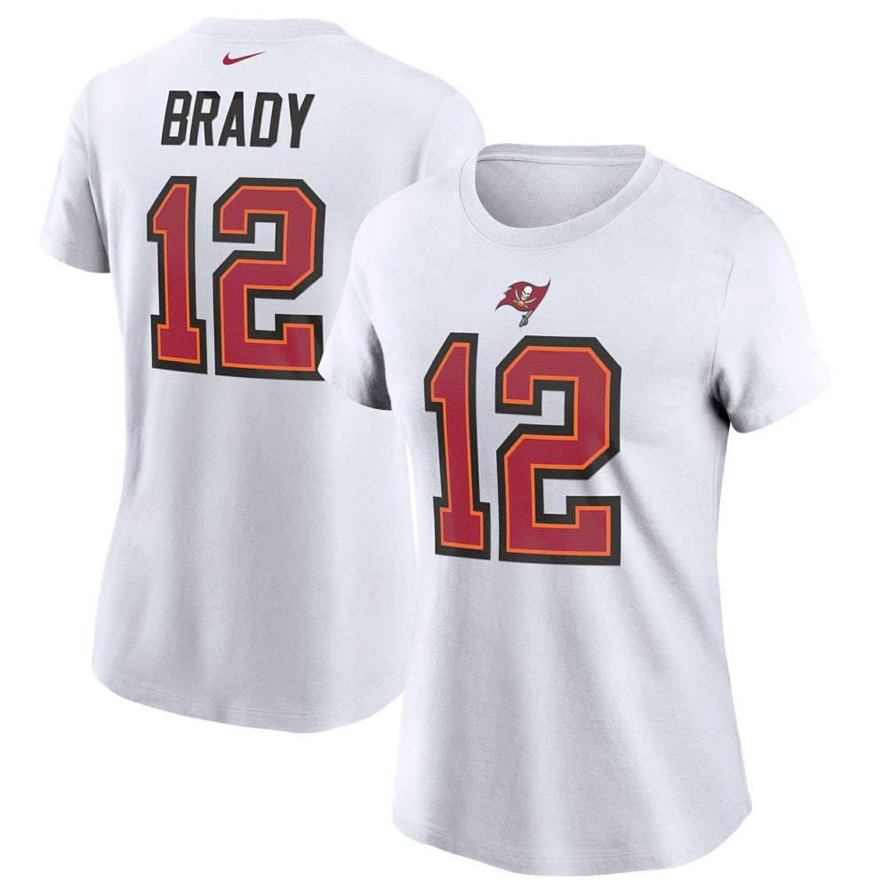 Nike Tom Brady Tampa Bay Buccaneers Women's Name & Number T-Shirt White