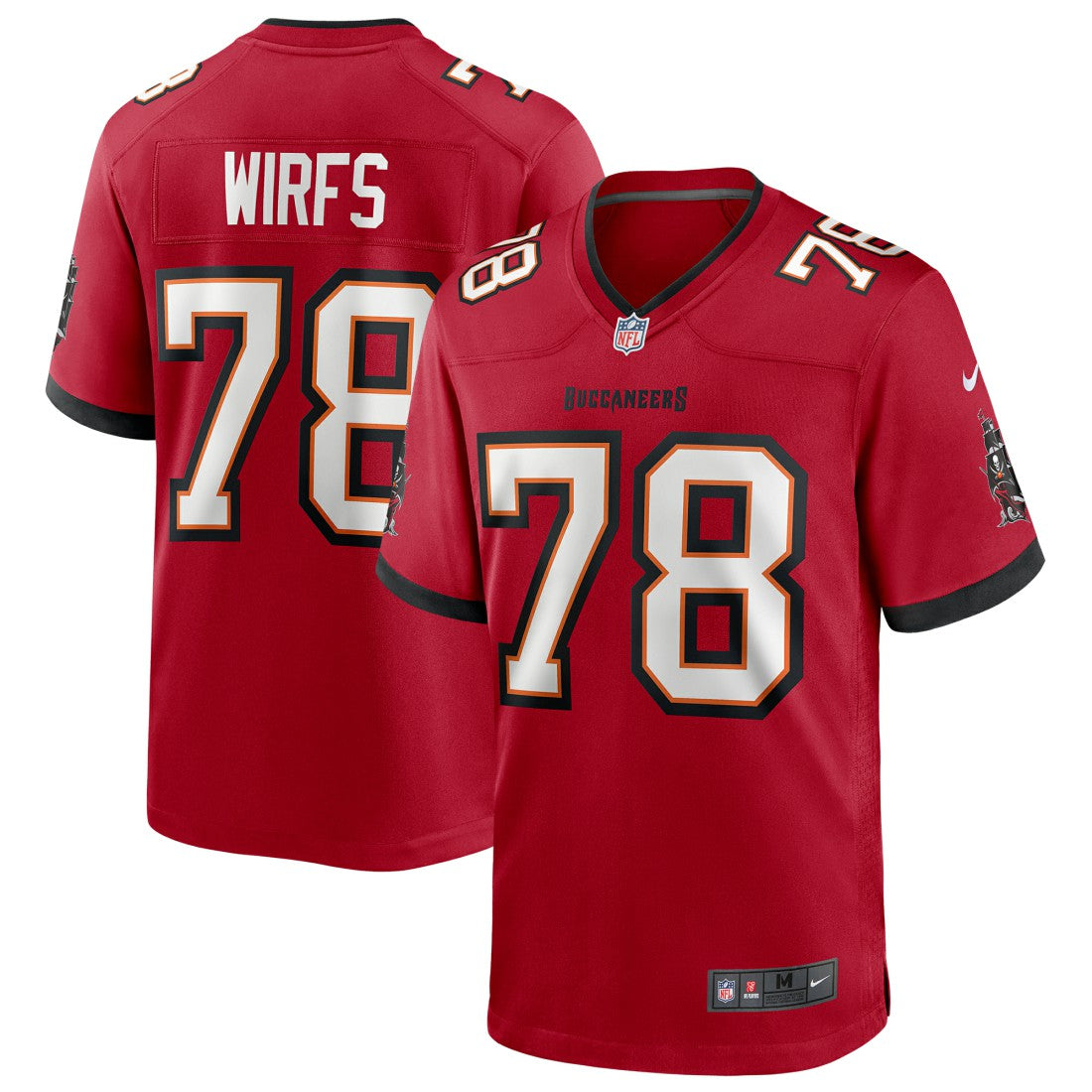 Nike Tristan Wirfs Tampa Bay Buccaneers Player Game Jersey Red