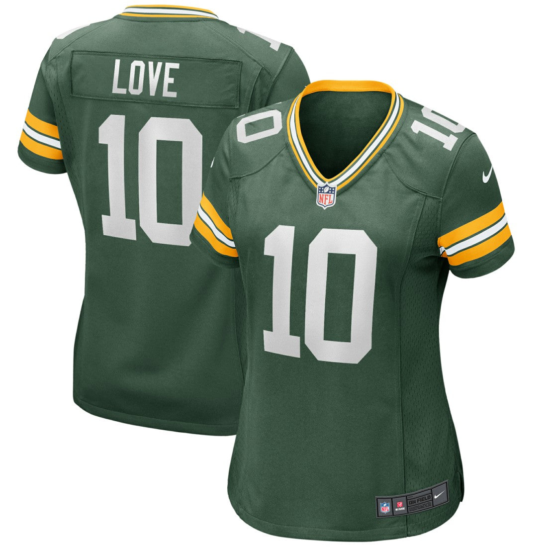 Nike Jordan Love Green Bay Packers Women's Game Jersey Green