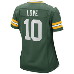 Nike Jordan Love Green Bay Packers Women's Game Jersey Green