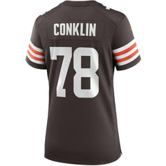 Nike Jack Conklin Cleveland Browns Women's Player Game Jersey Brown