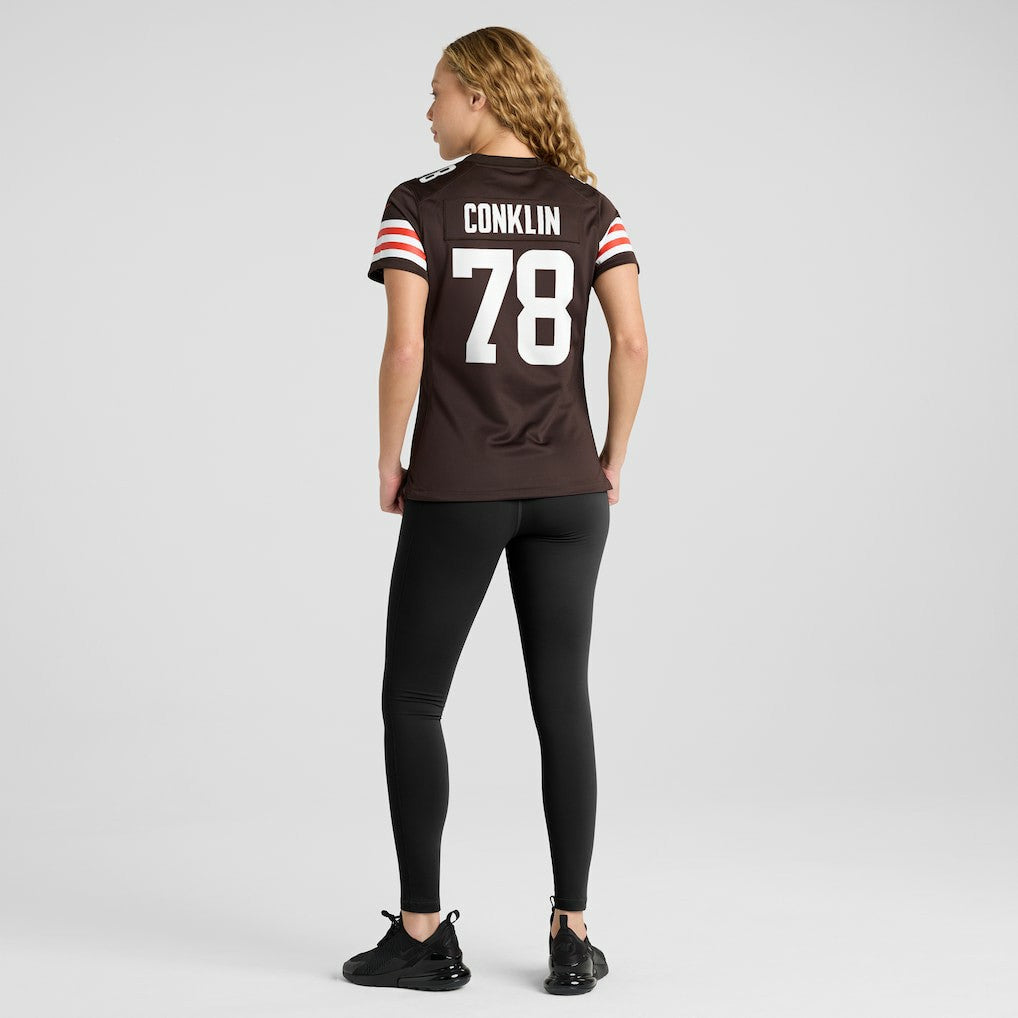 Nike Jack Conklin Cleveland Browns Women's Player Game Jersey Brown