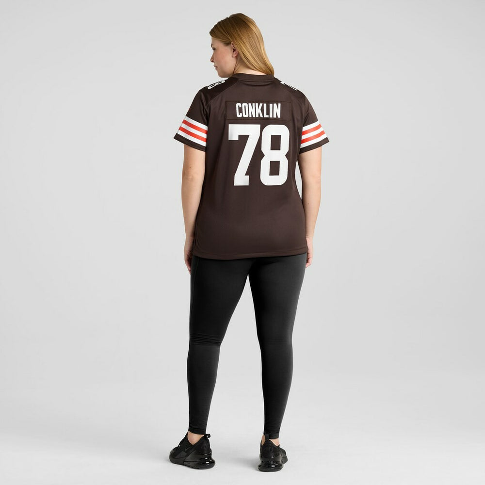 Nike Jack Conklin Cleveland Browns Women's Player Game Jersey Brown