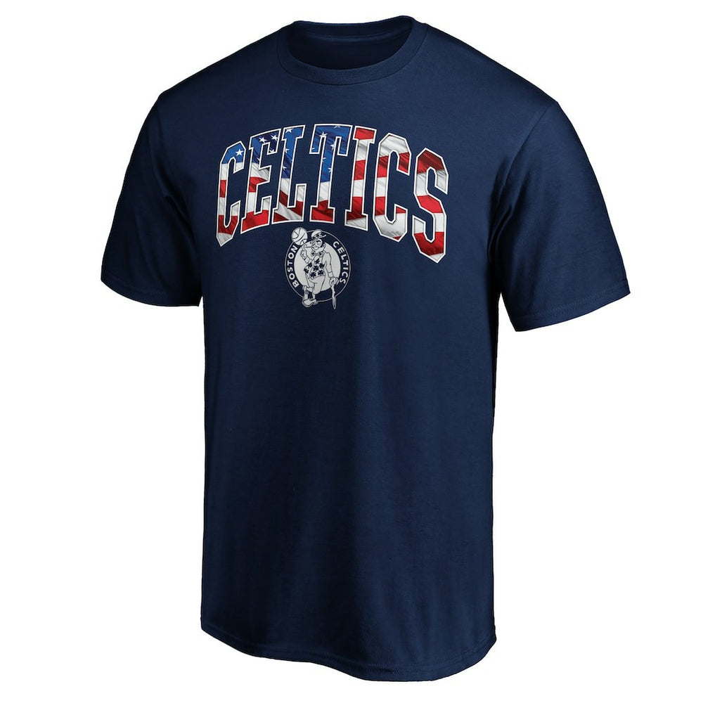 Boston Celtics Banner Wave T-Shirt Navy