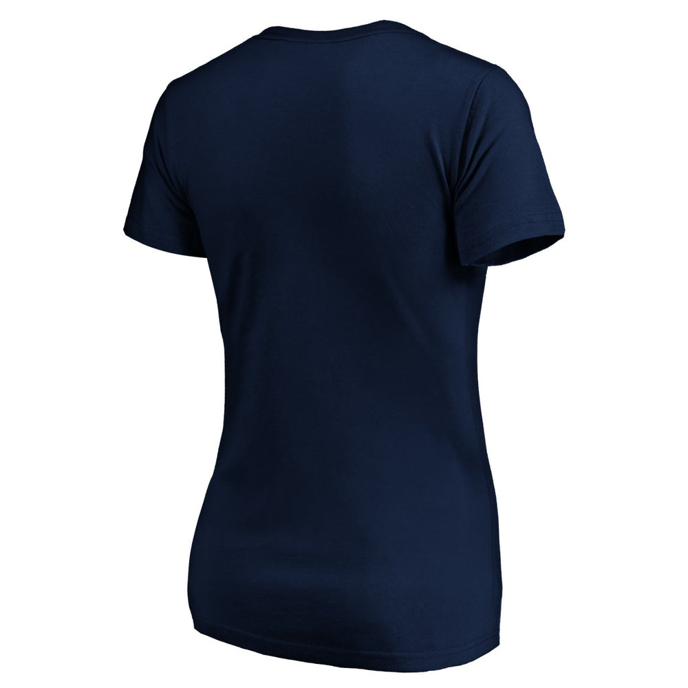 San Antonio Spurs Women's Banner Wave V-Neck T-Shirt Navy