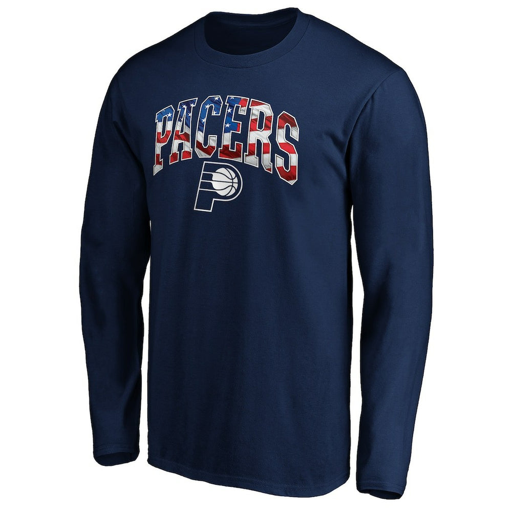 Indiana Pacers Banner Wave Long Sleeve T-Shirt Navy