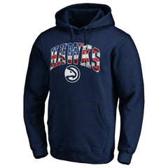 Atlanta Hawks Banner Wave Pullover Hoodie Navy