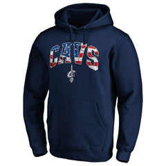 Cleveland Cavaliers Banner Wave Pullover Hoodie Navy