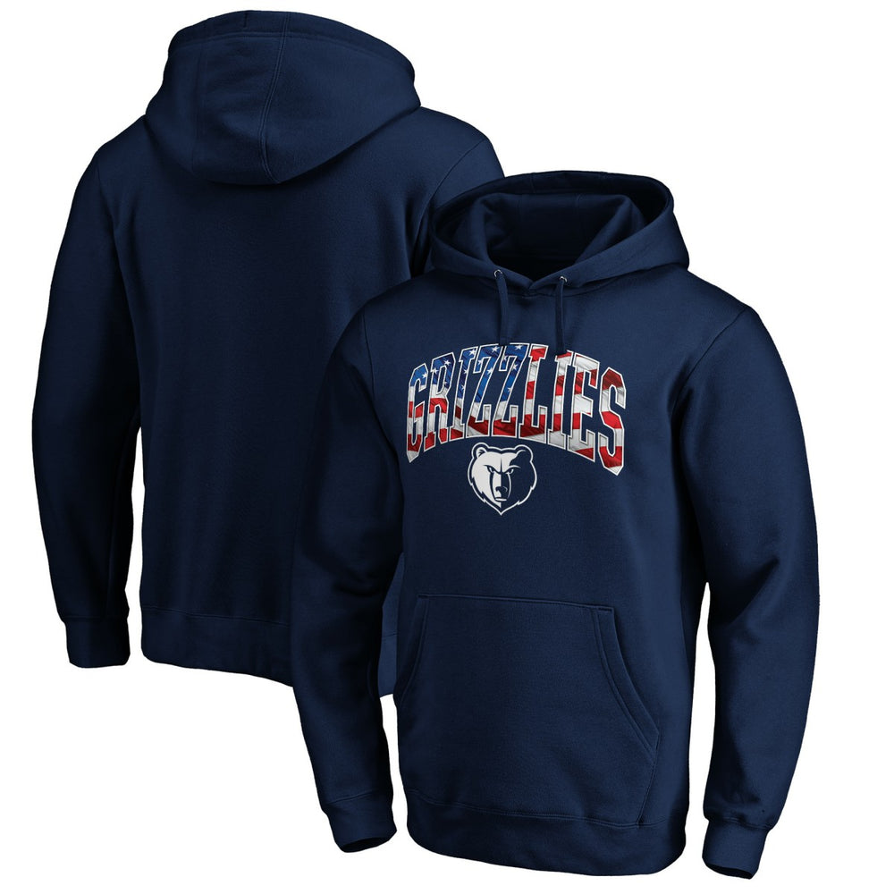Memphis Grizzlies Banner Wave Pullover Hoodie Navy