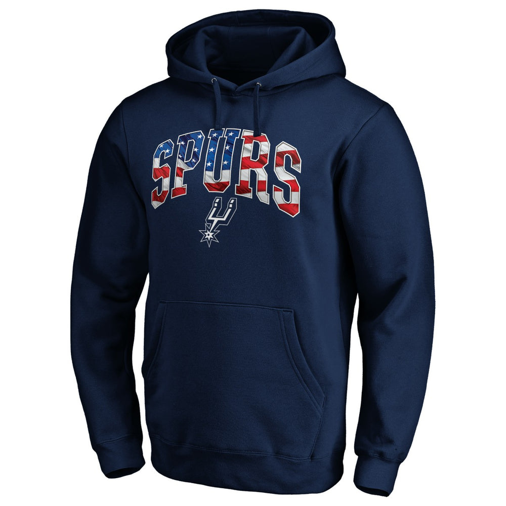San Antonio Spurs Banner Wave Pullover Hoodie Navy