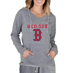 Boston Red Sox Concepts Sport Women's Mainstream Terry Long Sleeve Hoodie Top - Gray - MLB Online