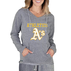 Athletics Concepts Sport Women's Mainstream Terry Long Sleeve Hoodie Top - Gray - MLB Discount