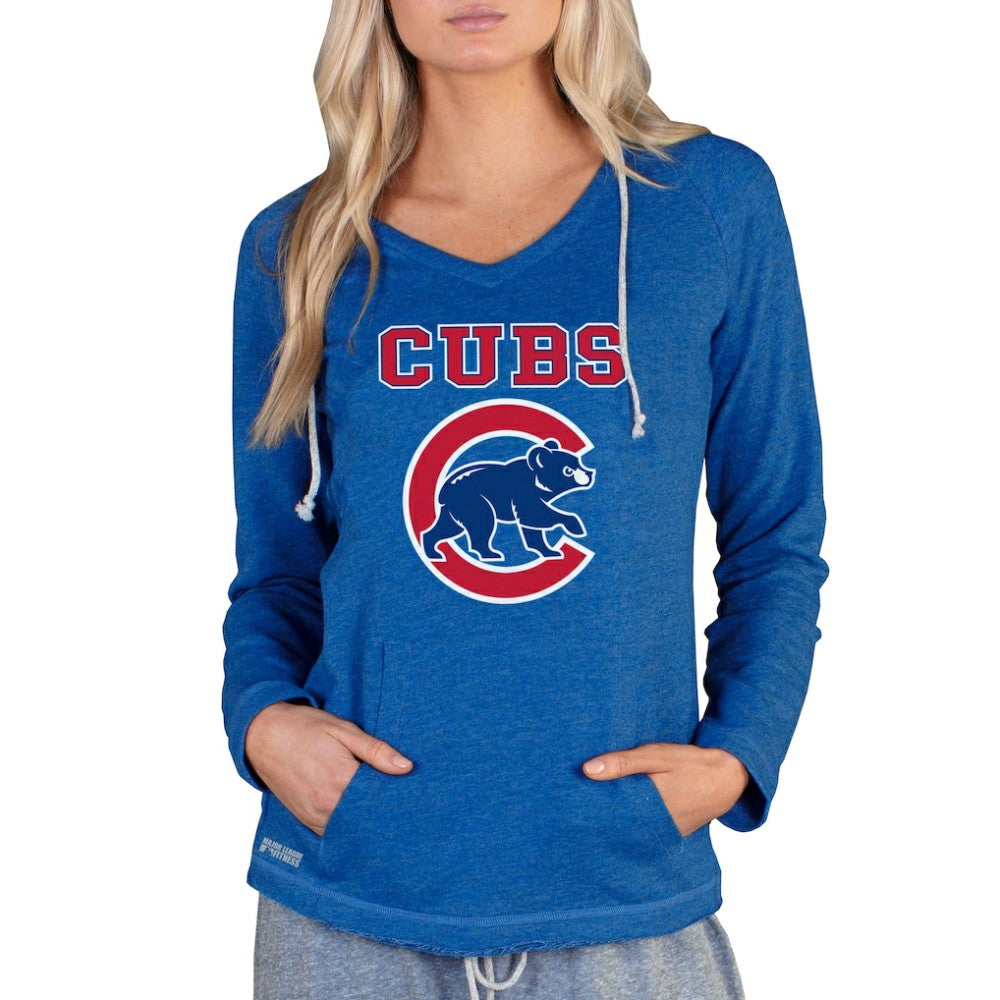 Chicago Cubs Concepts Sport Women's Mainstream Terry Long Sleeve Hoodie Top - Royal - MLB on Sale