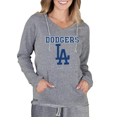Los Angeles Dodgers Concepts Sport Women's Mainstream Terry Long Sleeve Hoodie Top - Gray - MLB Online