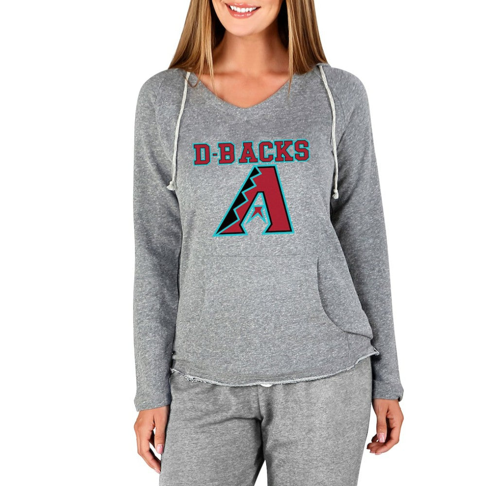 Arizona Diamondbacks Concepts Sport Women's Mainstream Terry Long Sleeve Hoodie Top - Gray - MLB Sale