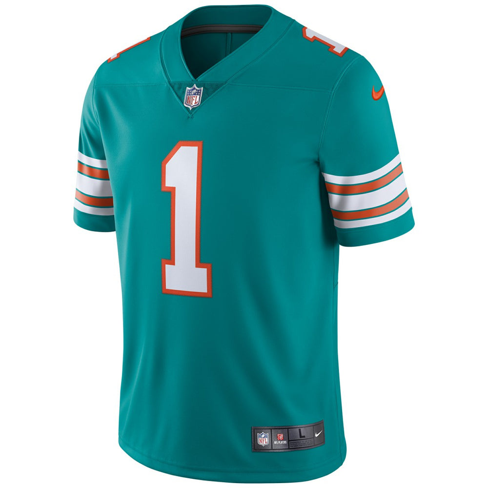 Nike Tua Tagovailoa Miami Dolphins Alternate Vapor Limited Jersey Aqua