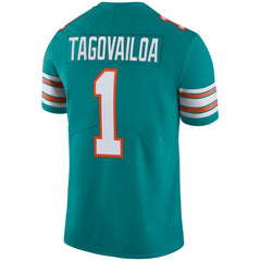 Nike Tua Tagovailoa Miami Dolphins Alternate Vapor Limited Jersey Aqua