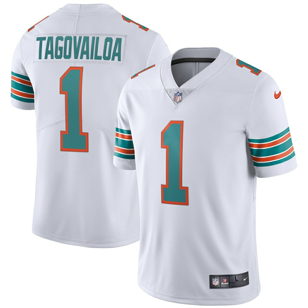 Nike Tua Tagovailoa Miami Dolphins 2nd Alternate Vapor Limited Jersey White