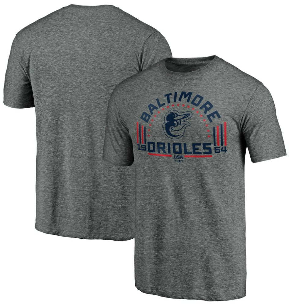 Baltimore Orioles Team Freedom Tri-Blend T-Shirt - Gray - MLB Lifestyle