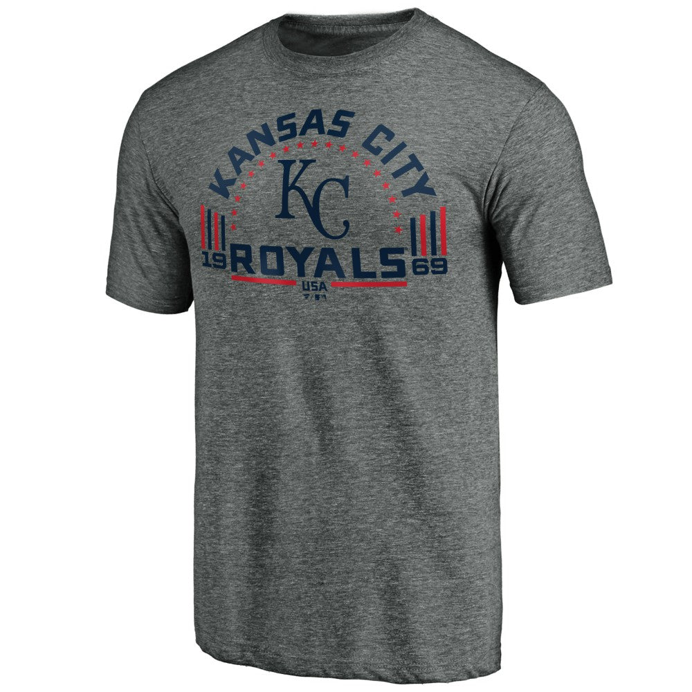 Kansas City Royals Team Freedom Tri-Blend T-Shirt - Gray - MLB Online