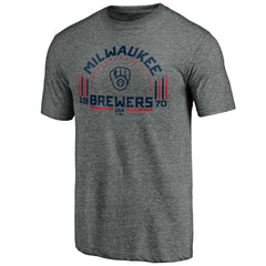 Milwaukee Brewers Team Freedom Tri-Blend T-Shirt - Gray - MLB Lifestyle