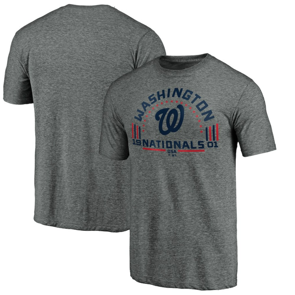 Washington Nationals Team Freedom Tri-Blend T-Shirt - Gray - MLB Sale