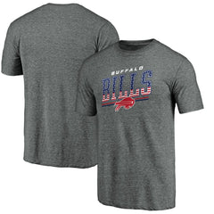Buffalo Bills Team Freedom Tri-Blend T-Shirt Gray