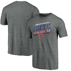 Indianapolis Colts Team Freedom Tri-Blend T-Shirt Gray