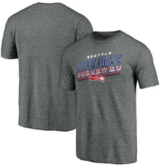 Seattle Seahawks Team Freedom Tri-Blend T-Shirt Gray
