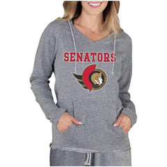 Ottawa Senators Concepts Sport Women's Mainstream Terry Long Sleeve Hooded Top - Gray - NHL 3929323