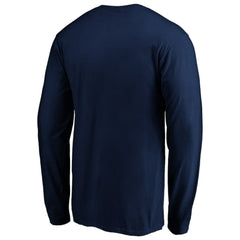 Chicago Blackhawks Banner Wave Logo Long Sleeve T-Shirt - Navy - NHL 3930426