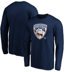 Florida Panthers Banner Wave Logo Long Sleeve T-Shirt - Navy - NHL 3930431