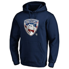 Florida Panthers Banner Wave Logo Pullover Hoodie - Navy - NHL 3930454