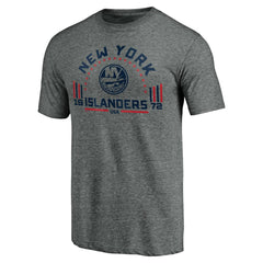 New York Islanders Team Freedom Tri-Blend T-Shirt - Heathered Gray - NHL 3930629