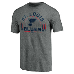 St. Louis Blues Team Freedom Tri-Blend T-Shirt - Heathered Gray - NHL 3930634