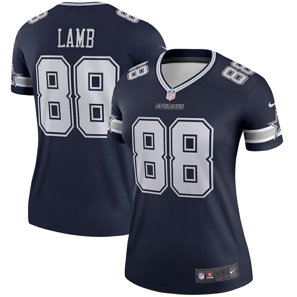 Nike CeeDee Lamb Dallas Cowboys Women's Legend Player Performance Top Navy